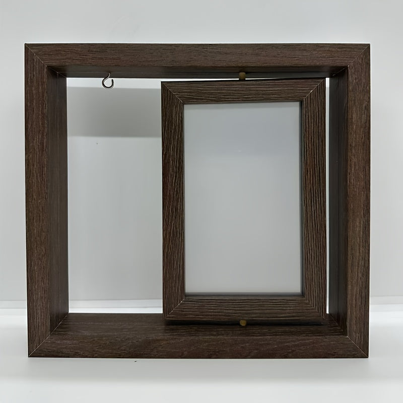 Двусторонняя деревянная фоторамка для фотографий 6x4 для пар и подарков