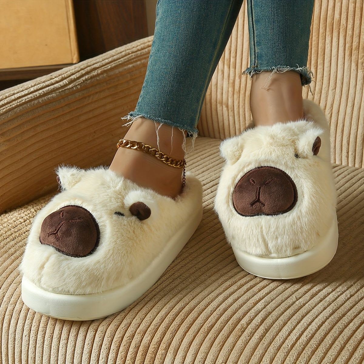 Women's Autumn Winter Kabbalah Slippers Indoor Home Couple Cushioned