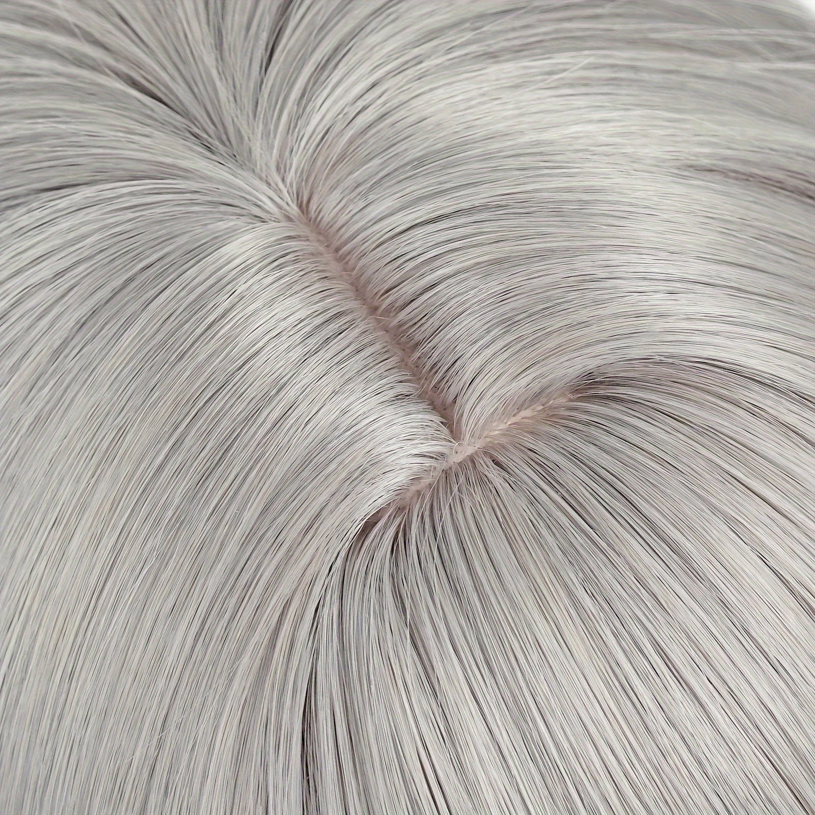 Gray Cosplay Wig with Bangs for Parties and Special Occasions