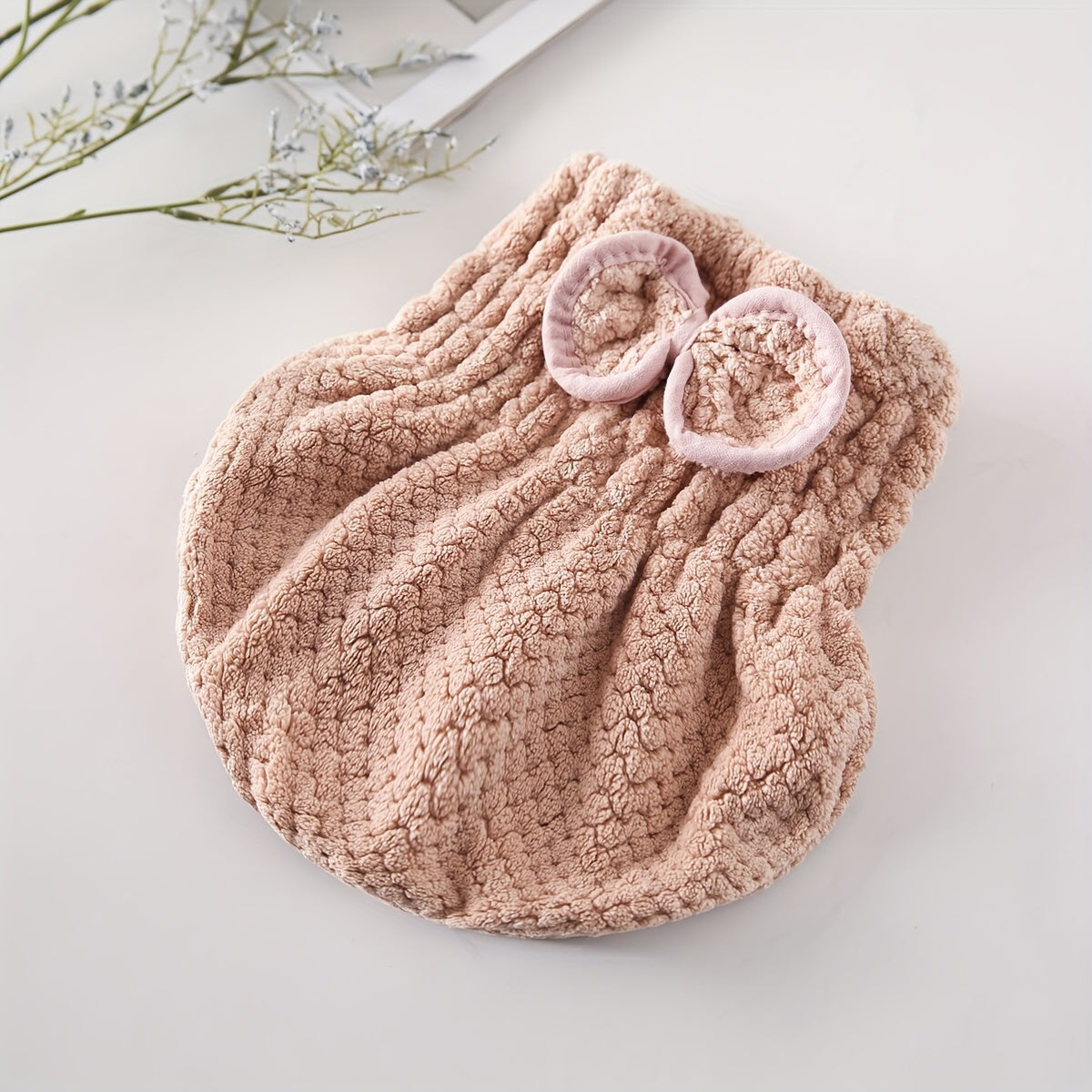 Coral Velvet Hair Towel Wrap for Fast and Comfortable Hair Drying