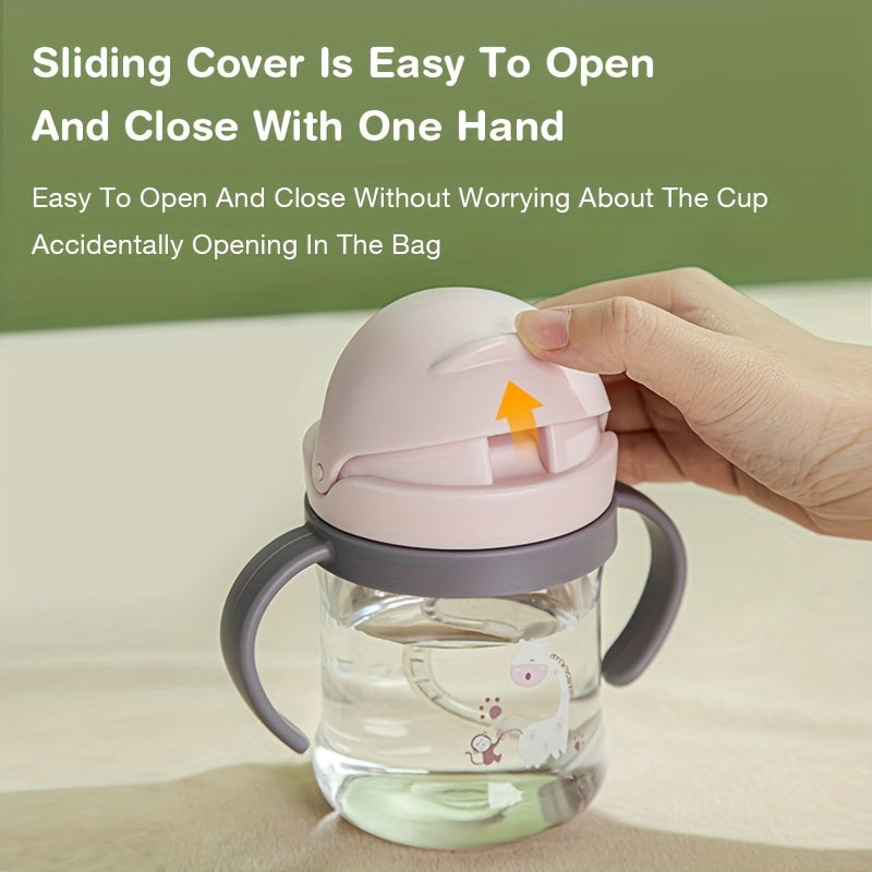 Kids Drinking Cup, Food Safe Straw, Educational Water Bottle, Adorable Gift