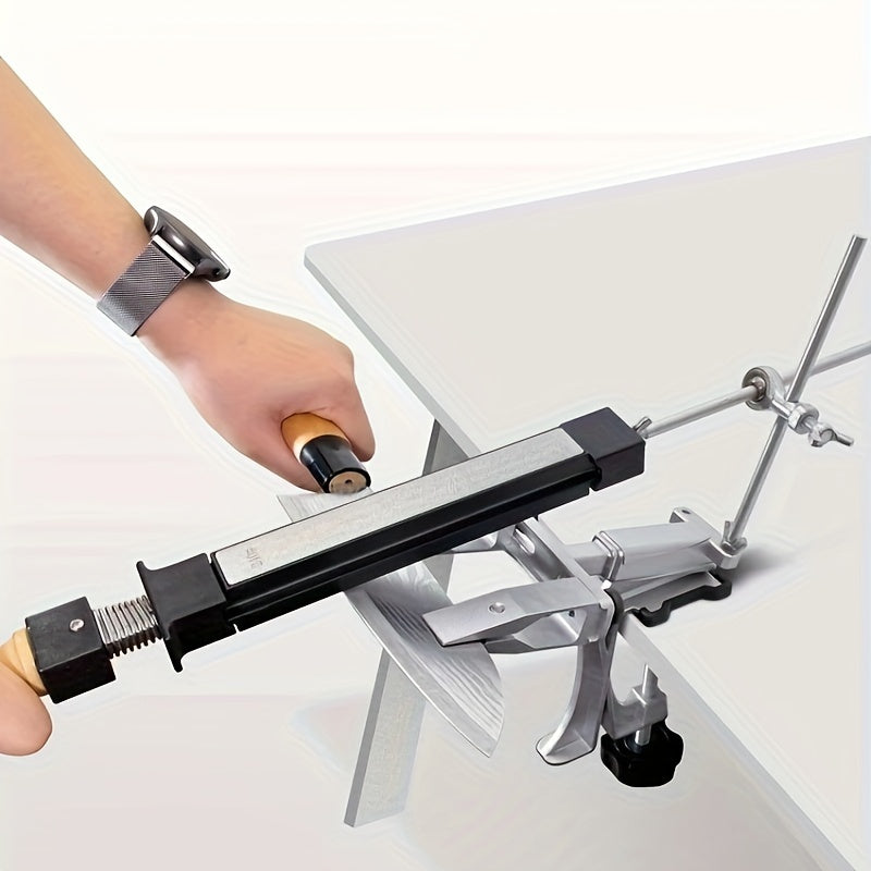 Woodworking Knife Sharpener Set with Diamond Stones Manual Metal Construction