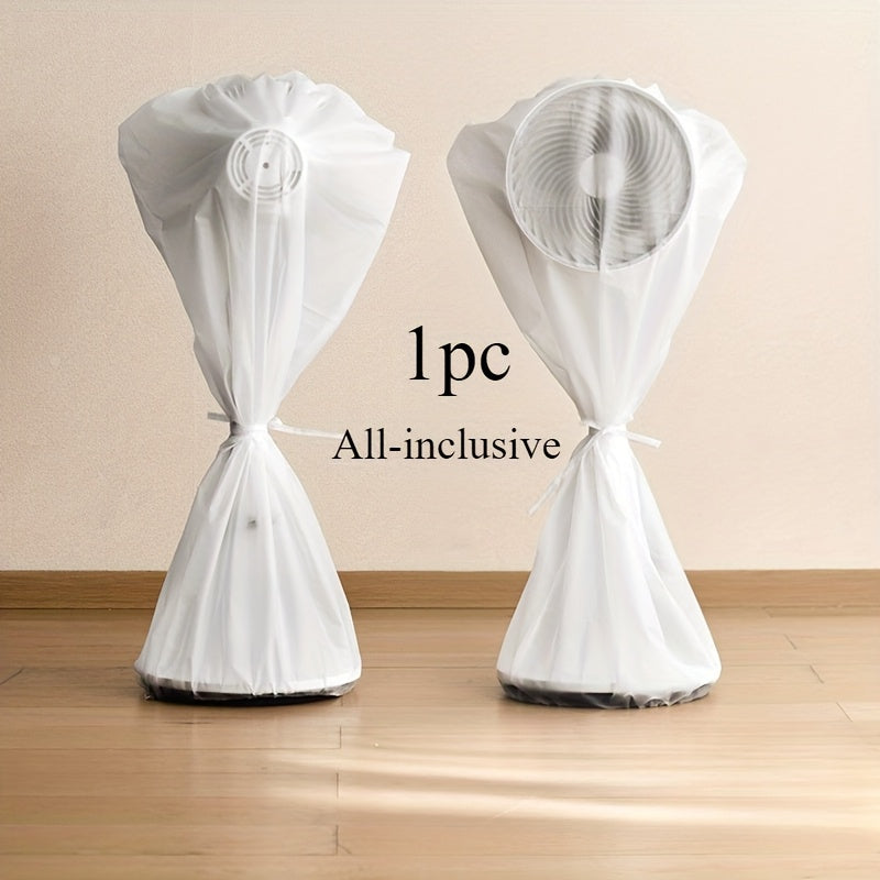 White Fan Cover Dustproof Guard for Pedestal Fans Washable Safety Protector