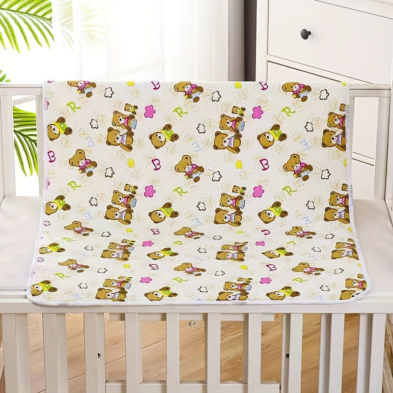 Alfombra de cambio impermeable para bebé 90cm x 70cm, reutilizable, lavable, para pañales de niños