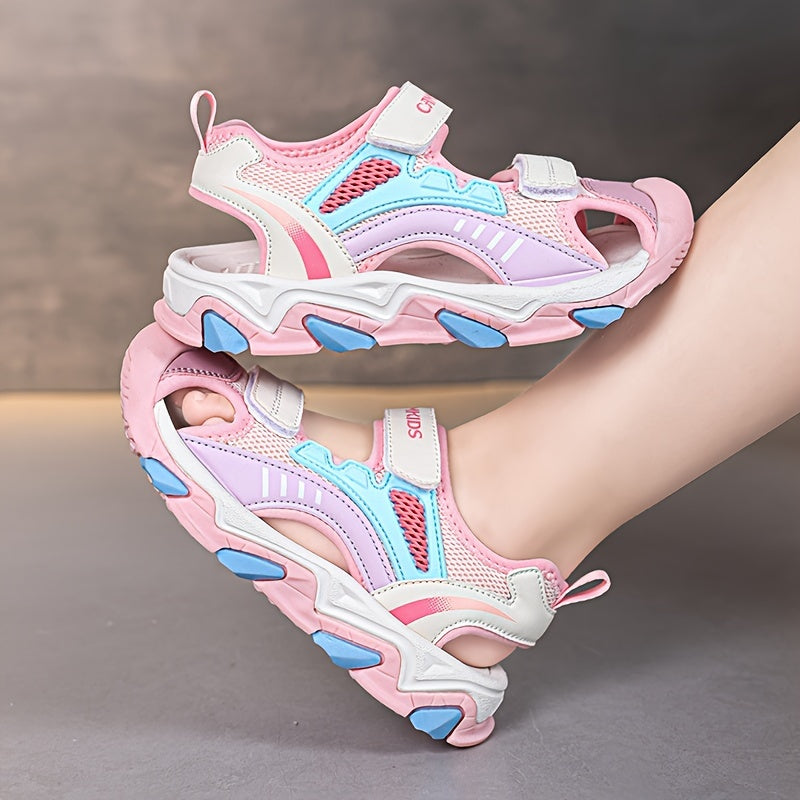 Boys Breathable Close-Toe Sandals Lightweight Non-Slip Outdoor Summer Shoes