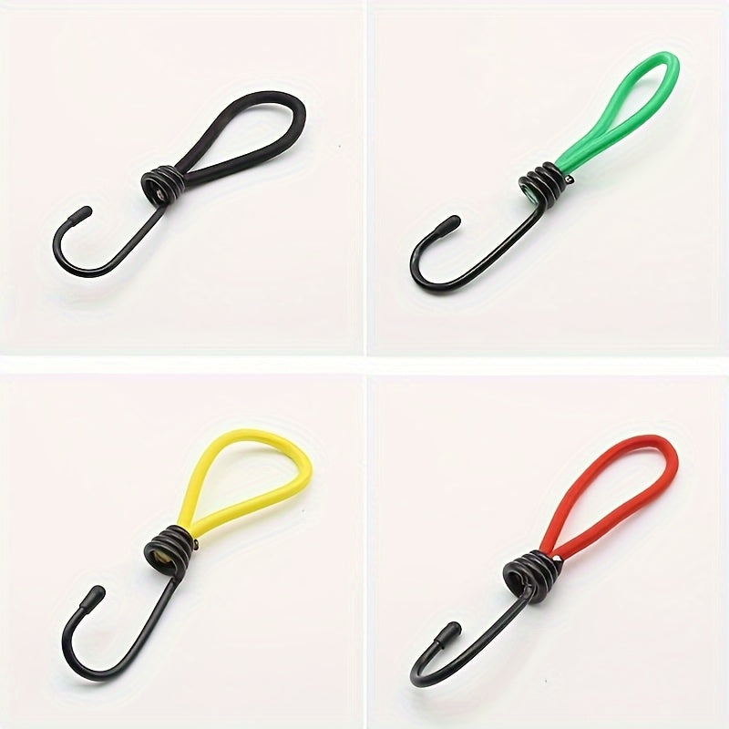 4 Pack Heavy Duty Bungee Cords with Hooks for Camping Tents and Tarp Tie-Downs