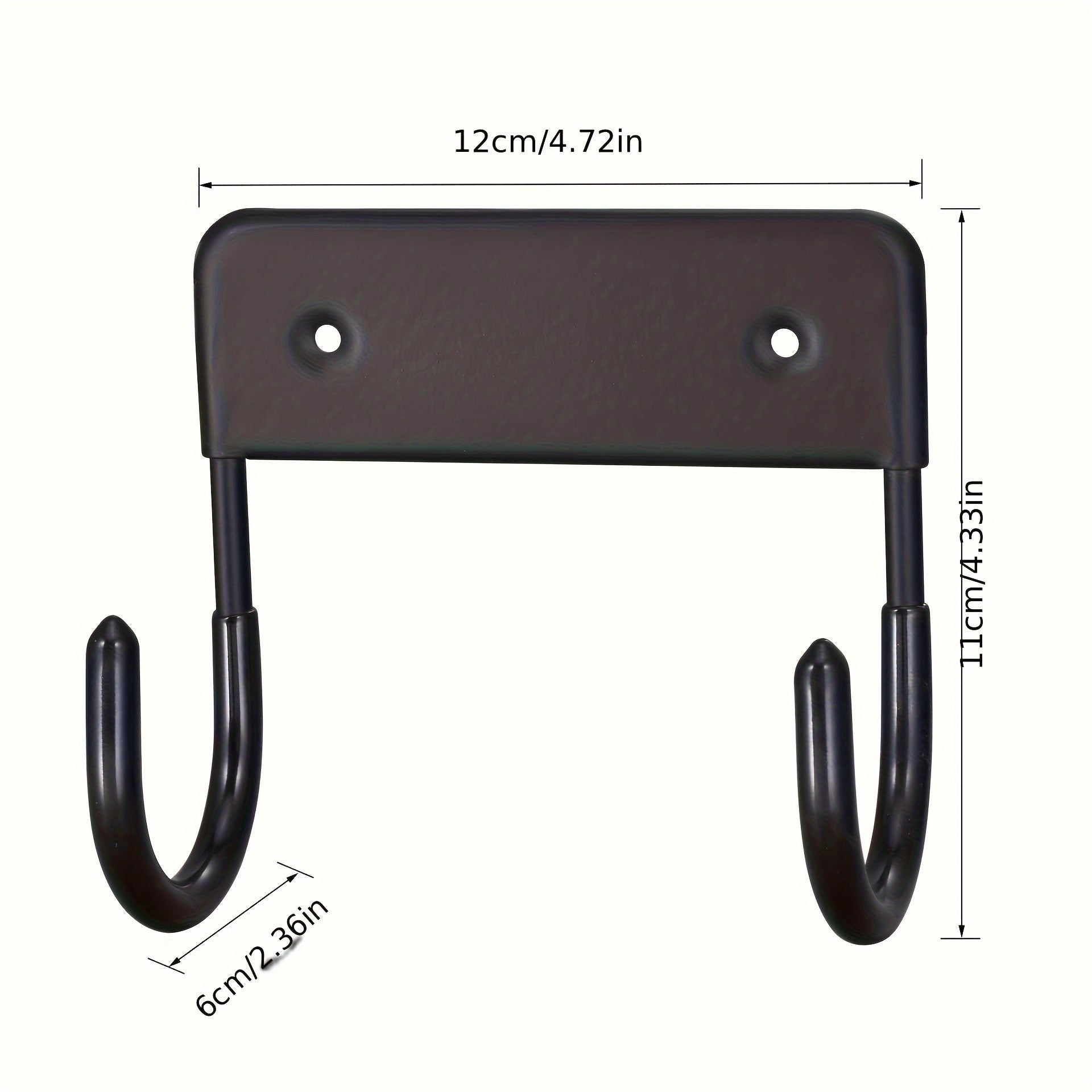 Ironing Board Hook with Bracket and Stainless Steel Double Hook for Laundry