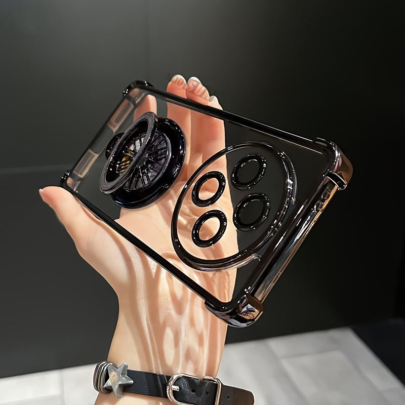 Redmi 14C Phone Case with Gyroscope Bracket Shockproof TPU Cover