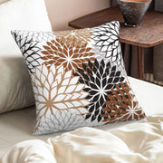 Modern Dahlia Floral Throw Pillow Covers 16x16 to 50.8x50.8 cm Woven Polyester