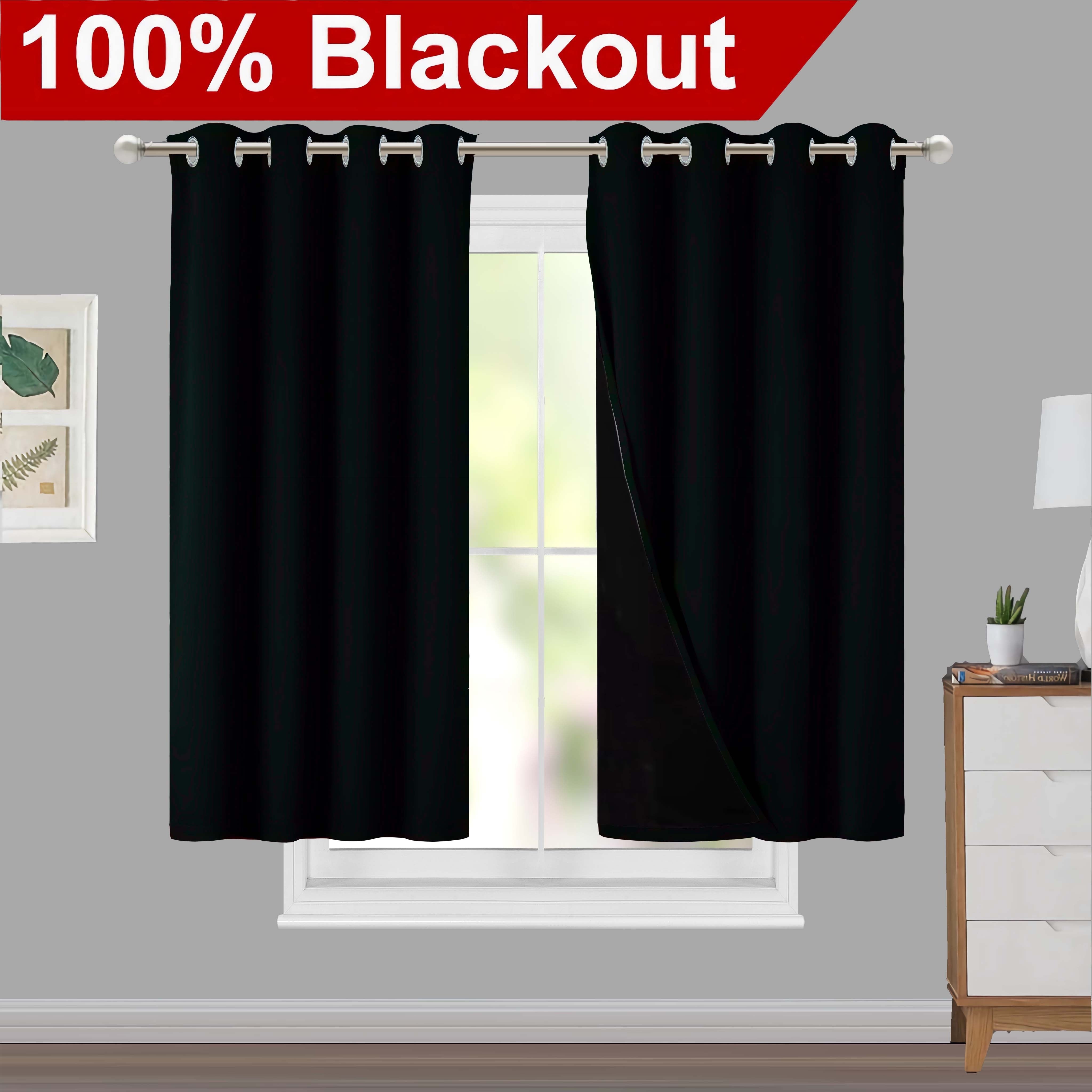 Blackout Curtains for Living Rooms and Bedrooms, Light-Blocking, Thermal Insulated