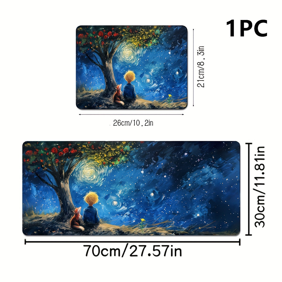 Высококачественная мышь-пад для Starry Night, идеальная для игр, офиса и учебы, с нескользящим и прочным дизайном.