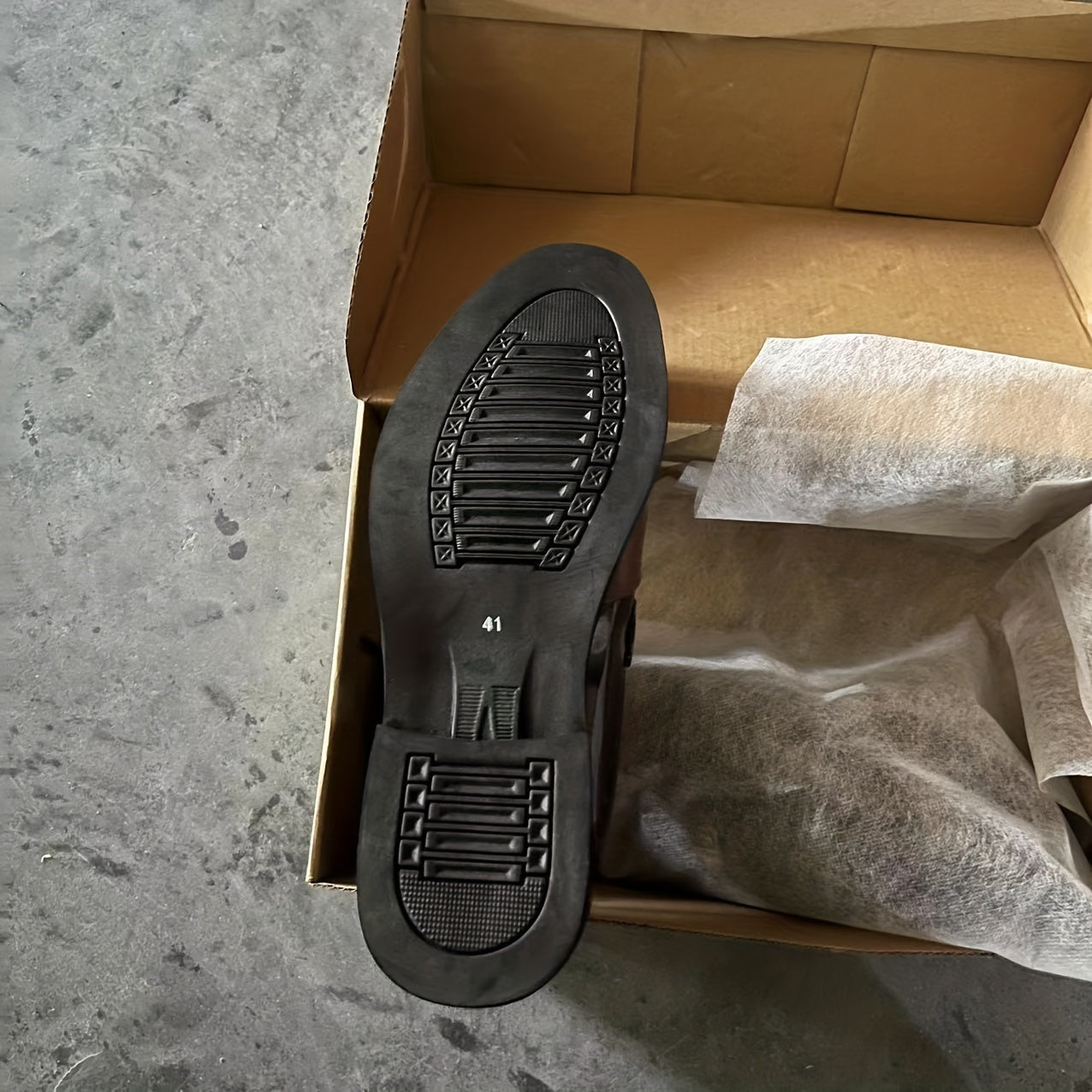 Men's Slip-On Formal Shoes Wear-Resistant Non-Slip Business Casual Solid Leather