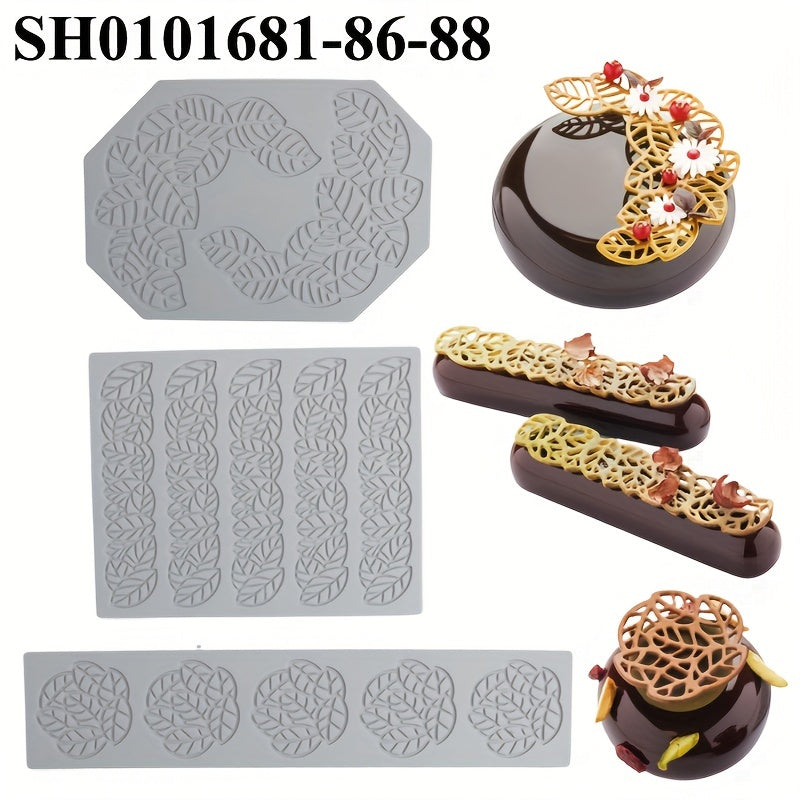 Bo'sh Yaproq Sevgi Qoplamasi Karamel Bezaklari uchun Qoplama, Molekulyar Sovuq Taomlar uchun Pishirishda Fonda Qoplama, Bo'sh Shirinlik Bezaklari Qoplamasi