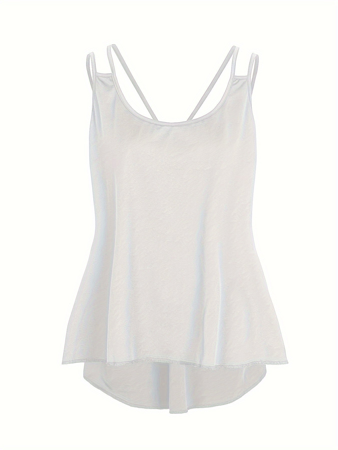 Женская майка с круглым вырезом, свободного кроя, с небольшим растяжением, с вырезом на спине, большой размер