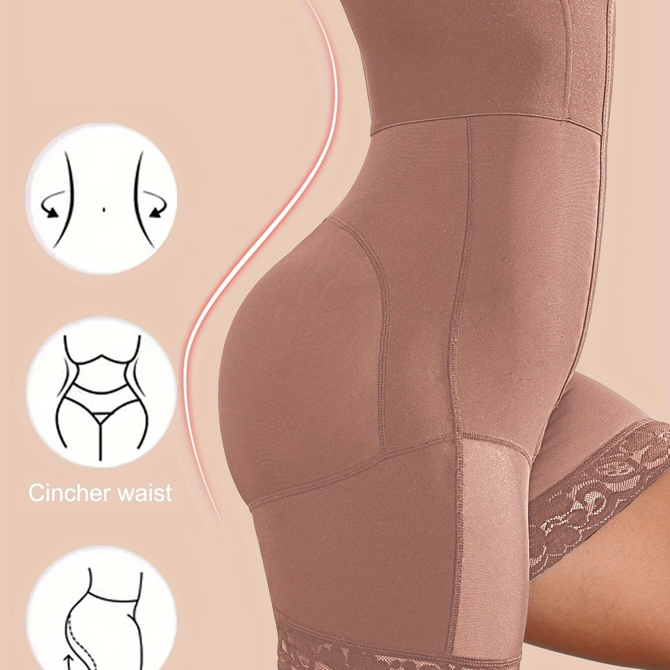 Tug'ilgandan keyin hip va qorinni siqish uchun yuqori beldagi shakllantiruvchi shimlar, operatsiyadan keyin butlarni ko'tarish va oyoqlarni shakllantirish, tugmachali dizayn.