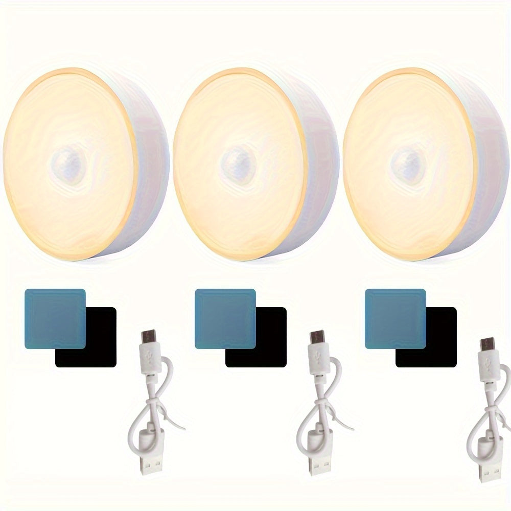 Juegos de luces de pared con sensor de movimiento recargables para uso en interiores en cocina y dormitorio