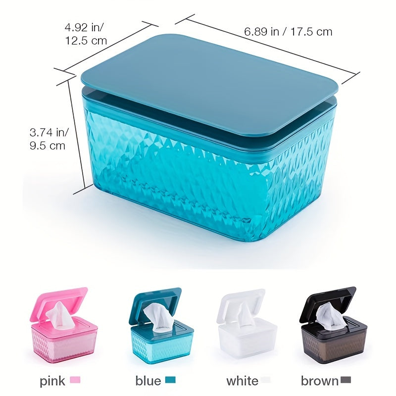 Adult Wipes Dispenser Refillable Box with Cover and Storage Container