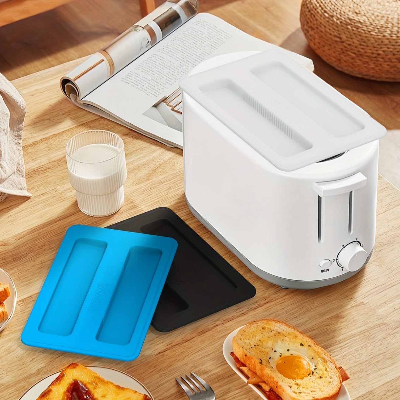Silicon Qayta Ishlatiladigan Toaster Qopqog'i - Oson Tozalash, Portativ, Toaster uchun Ko'p Rangli Chang Qopqog'i - Haydovchilar Uchun Mukammal