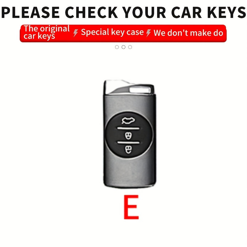 Car Key Case Cover Zinc Alloy Durable Stylish Key Fob Protector
