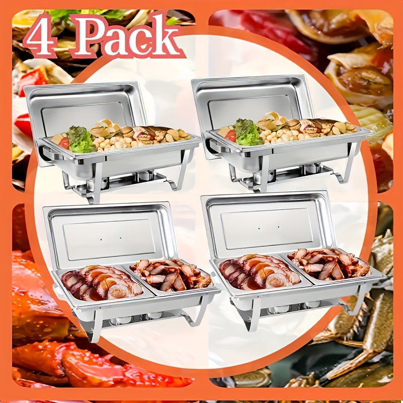 Stainless Steel Buffet Warmer Set for Restaurants and Entertaining