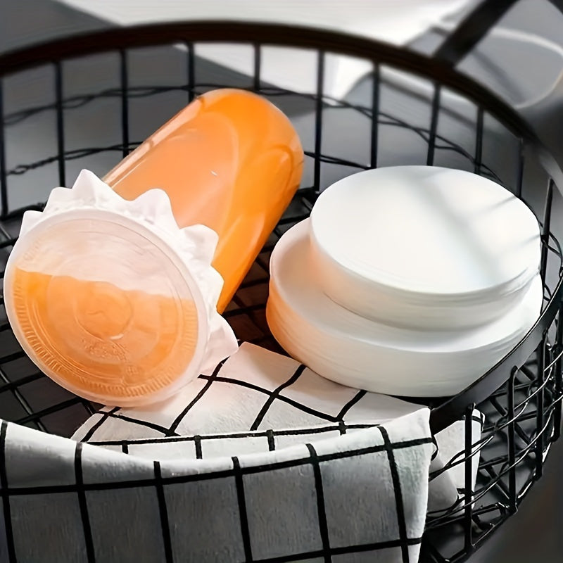 Uncoated Paper Cup Lids Pack of 50/100 Leakproof Seals for Coffee Beverages