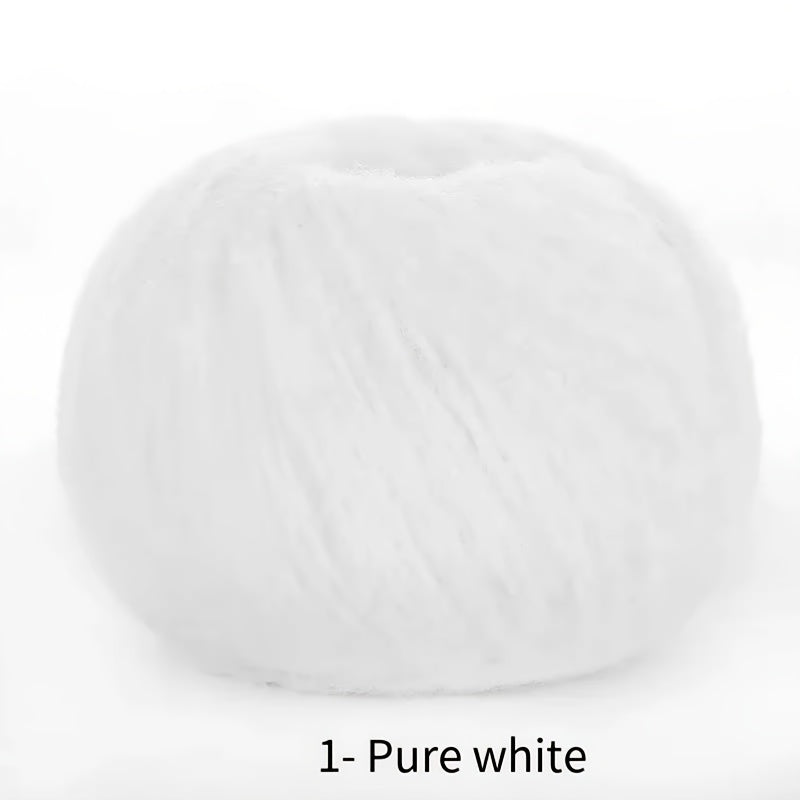 Soft Velvet Yarn Roll 40g Mixed Color Nylon for Knitting Dolls Scarves Blankets