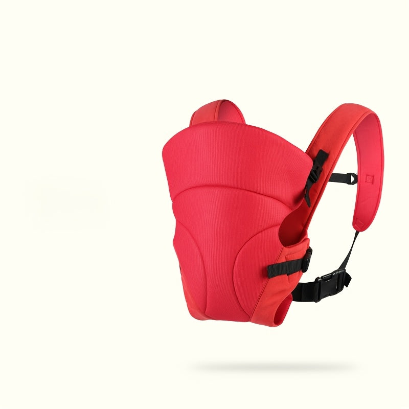 Kids Carrier with Hat Adjustable Straps Polyester Front and Back Carry in Black Red Blue Orange