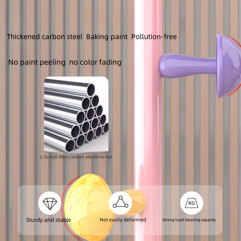 Perchero resistente de acero al carbono con 7 ganchos, de pie, moderno para hogar y dormitorio