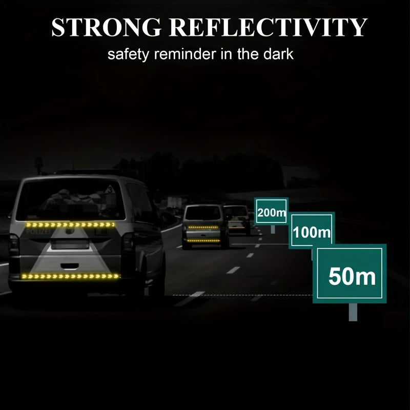 Reflective Tape 5cmx200cm Self Adhesive Warning Safety Film for Cars