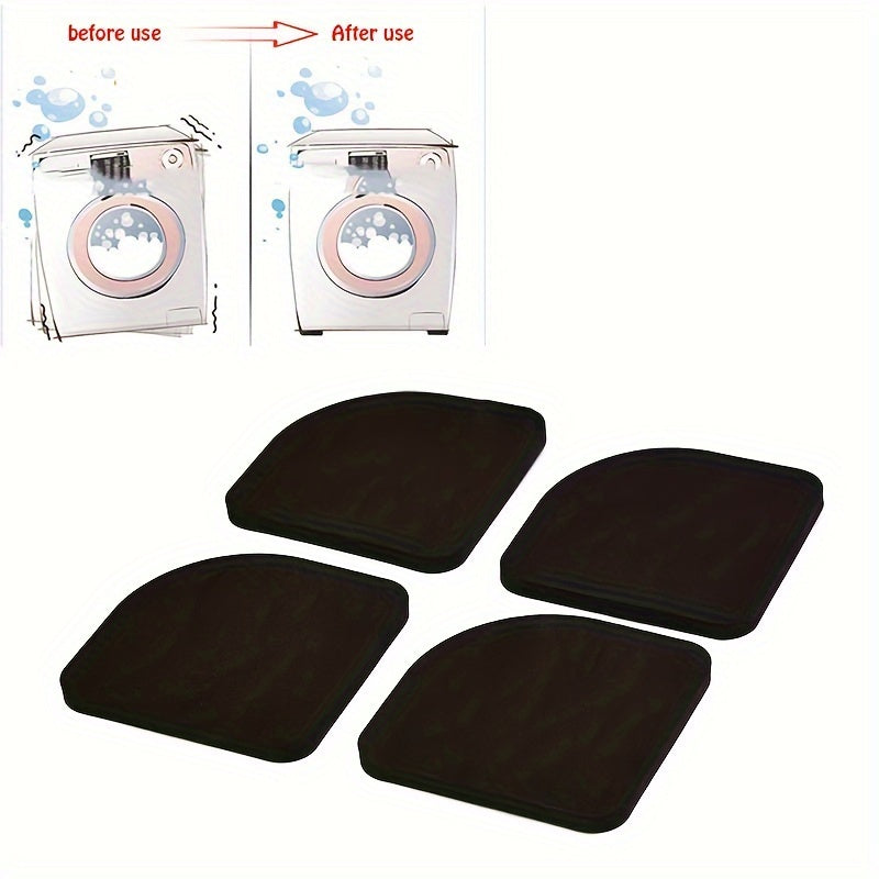 4 Pieces Anti-Slip Stabilizer Pads for Furniture and Washing Machines Non-Skid Floor Protectors