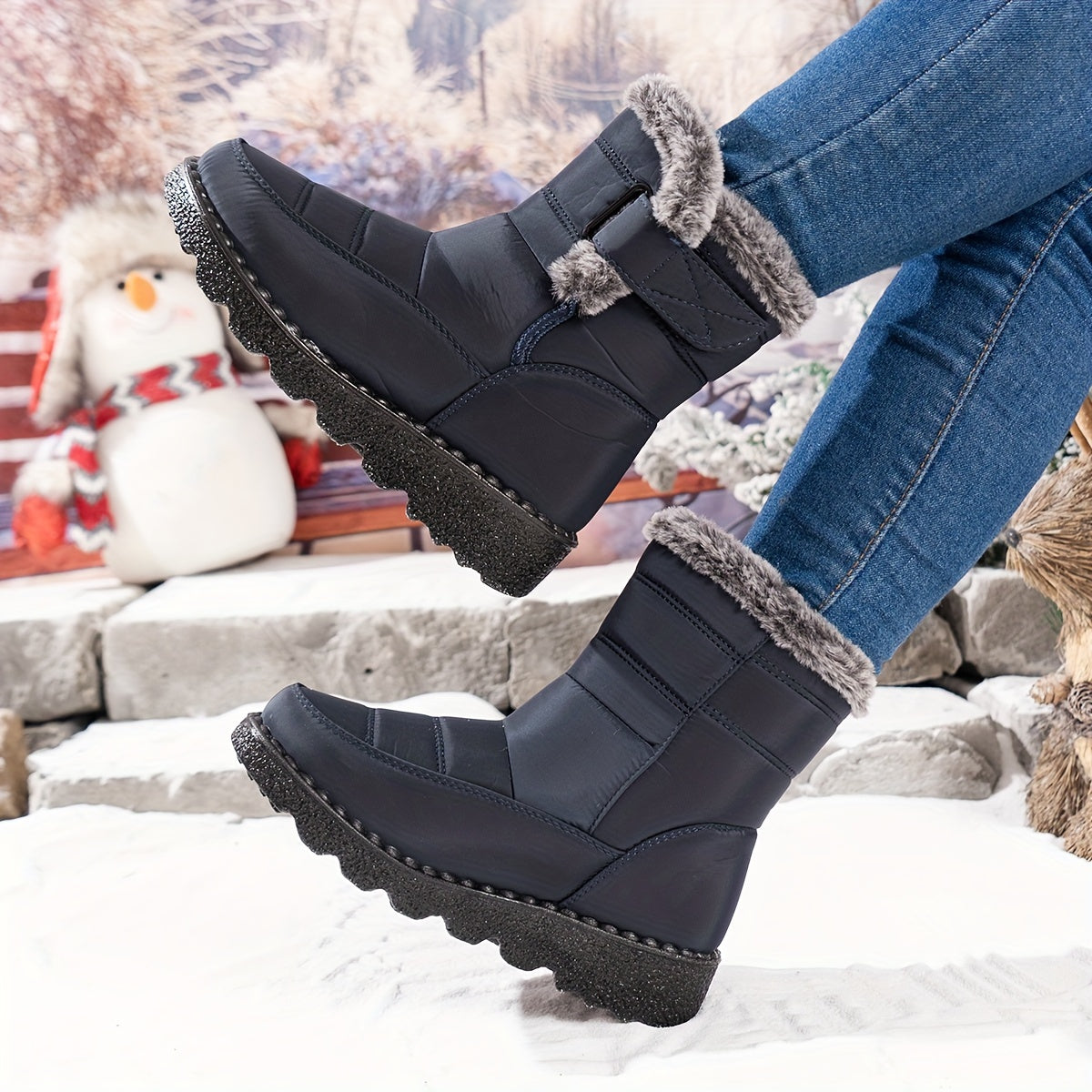 Women's Waterproof Winter Snow Boots Anti Slip Warm Footwear