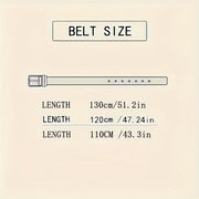 Men's Genuine Cowhide Leather Belt with Pin Buckle Casual Gift for Men