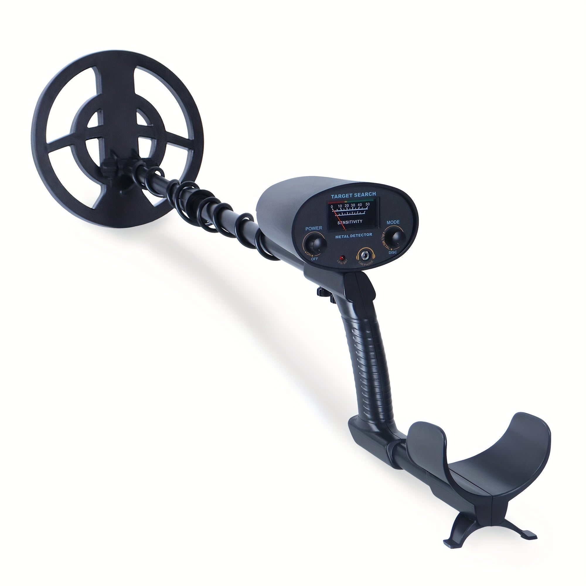 High-Sensitivity Metal Detector for All Ages Adjustable Height All-Metal Detection