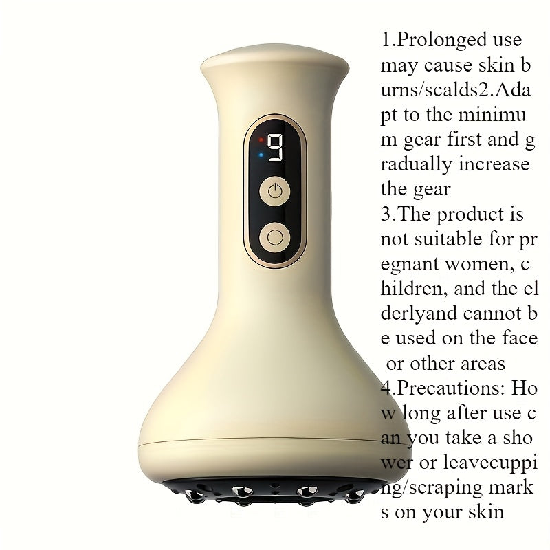 Uyda foydalanish uchun elektr USB orqali zaryadlanadigan bankalar va qirqish qurilmasi, kuchli so'rish va qorin, orqa va oyoqlarni massaj qilish uchun sirpanadigan kubik bilan.