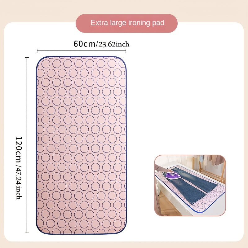 Handheld Folding Ironing Mat with Heat Insulation for Home Dorm Use