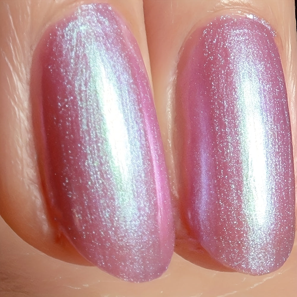 Purple Glitter Nail Polish 12ml No-Bake Quick-Dry Long-Lasting Shine