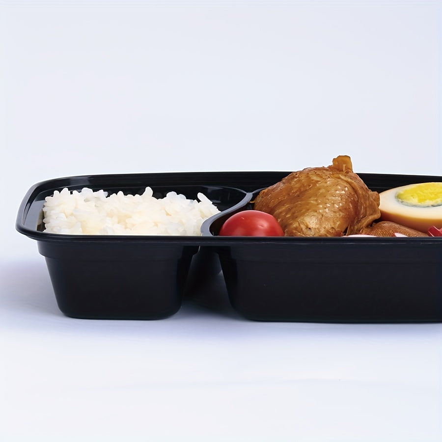 30 Sets of 50 Black Plastic Food Storage Containers 30oz Leakproof Microwave Safe