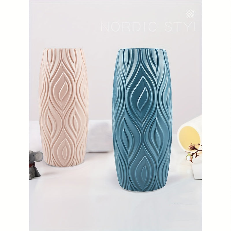 Plastic Flower Vase Drop-Resistant Unbreakable Home Decor