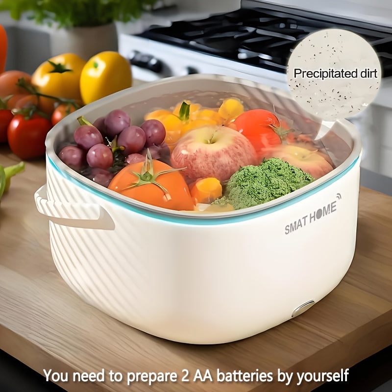 Electric Fruit and Vegetable Cleaner for Smart Homes Dual-Layer Suction Cup Durable ABS