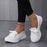 Women's Breathable Mesh Mary Jane Flats Casual Round Toe Slip-On Shoes