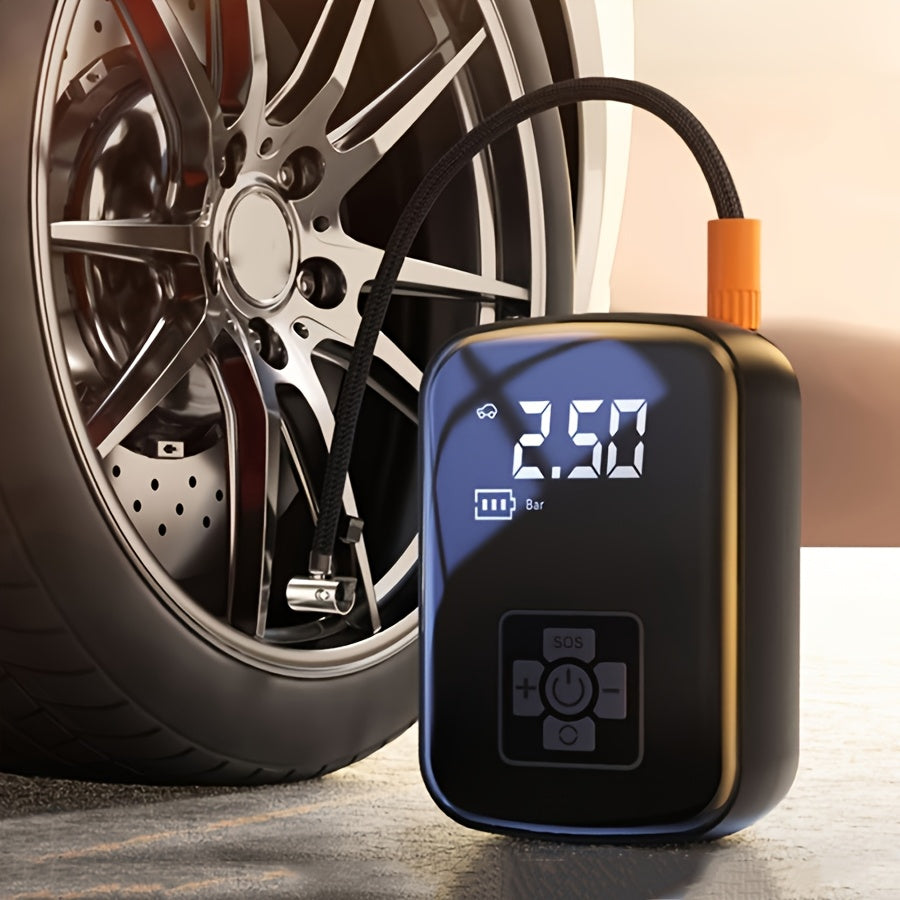Portable Car and Bicycle Tire Inflator Pump for Cars Motorcycles and Sports Balls