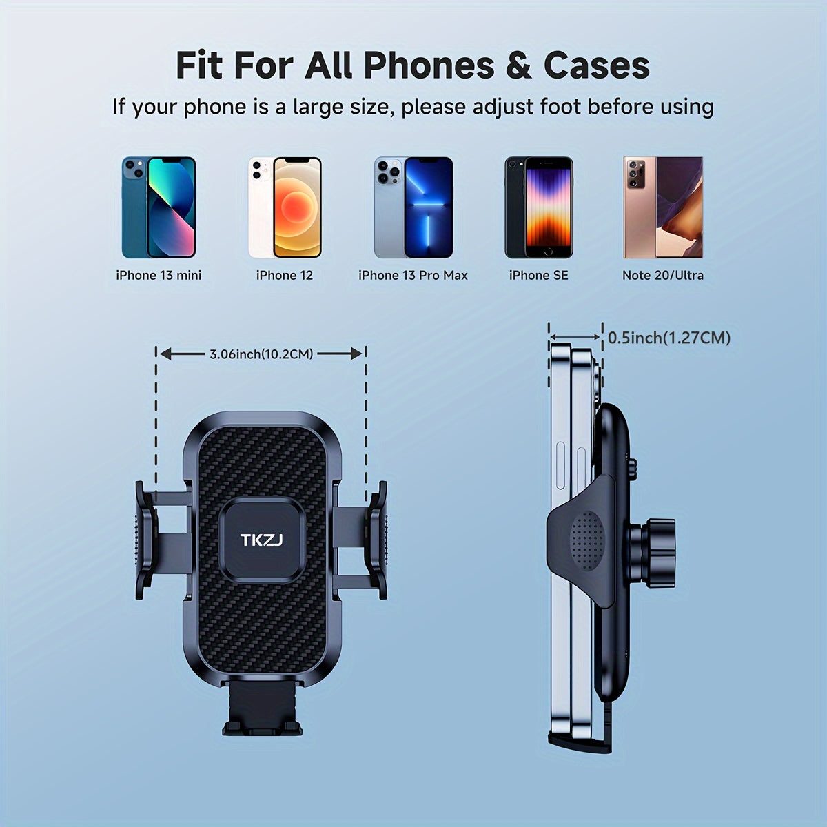 Universal avtomobil ventilyatsiya o‘rnatish uchun smartfonlar, sozlanadigan, o‘rnatish oson