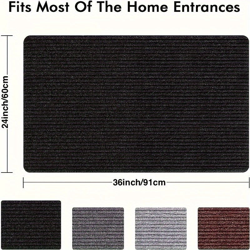 Ultra-Absorbent Door Mat Non-Slip Backing Machine Washable for Entryways and Kitchens