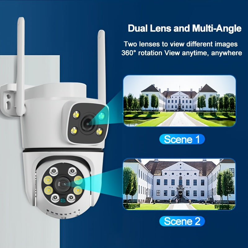 4 Pack Outdoor Security Cameras Wireless Night Vision Motion Detection Two-Way Audio