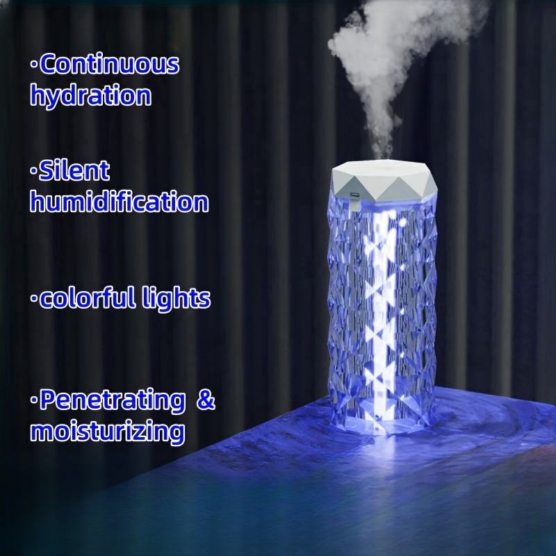Портативный увлажнитель воздуха Clear с подсветкой, меняющей цвет, для спальни и офиса