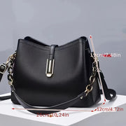 Women's Crossbody Bag with Zipper Closure, Stain-Resistant PU Material, Adjustable Strap, Polyester Lining