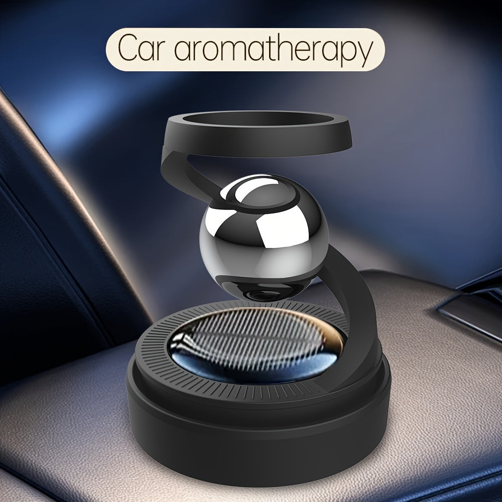 Solar-Powered Car Aromatherapy Diffuser Rotates Long-Lasting Fragrance Interior Accessory