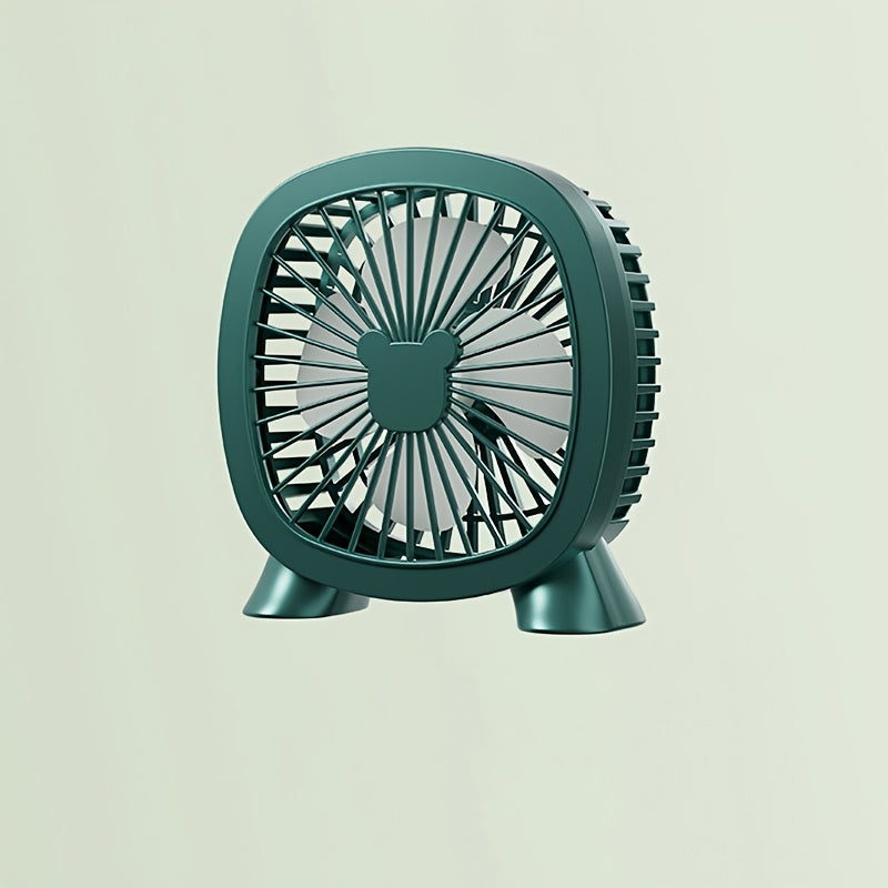 Portable USB desk fan operates at ≤36V for home office dorm outdoor use great summer gift