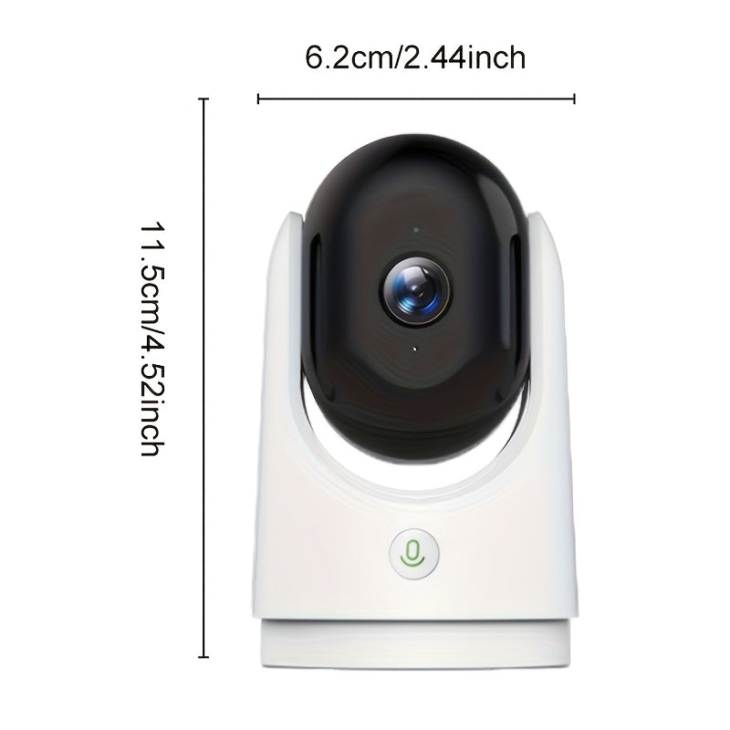 Smart Security Camera with Night Vision Two-Way Audio Motion Detection PTZ Wireless No Batteries