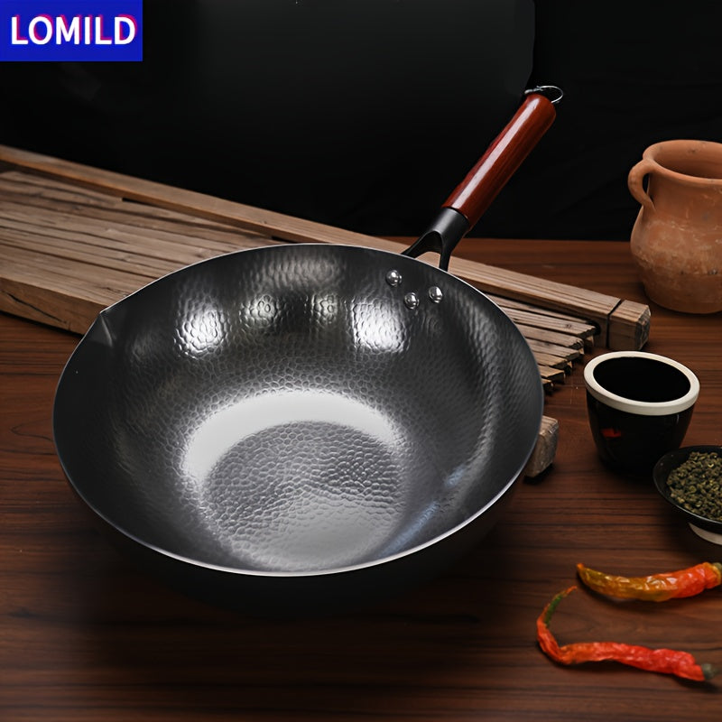 LOMILD - Универсальная антипригарная сковорода для жарки в домашних условиях с узором в виде рыбьей чешуи, подходящая для индукционных плит. Идеальна для различных методов приготовления и отлично подходит в качестве подарка.